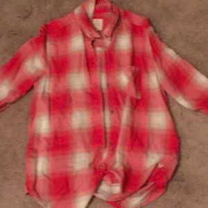 Button up, flannel top
